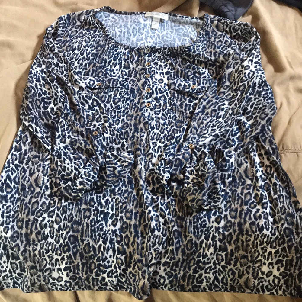 Cheetah print blouse